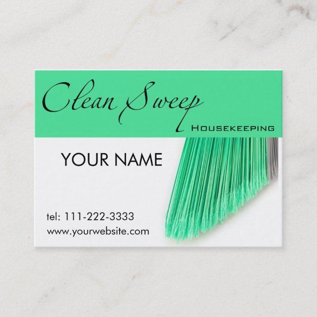 Housekeeping Business Card (Front)