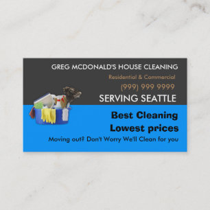 Housekeeping business card