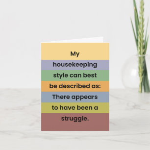 Housekeeping "Just for Fun" Joke Card