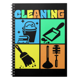 Housekeeping Retro Housekeeper Cleaning Notebook