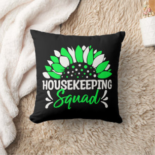 Housekeeping Squad Funny Housekeeper Matching Throw Pillow