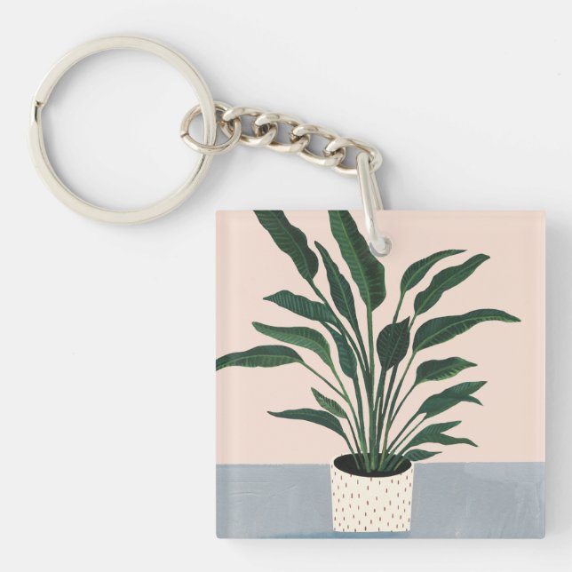 Houseplant Keychain (Front)