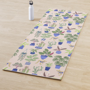 Houseplant Pattern Yoga Mat