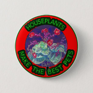 Houseplant Pets 2 Inch Round Button