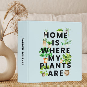 Houseplant Quote Garden Journal Binder