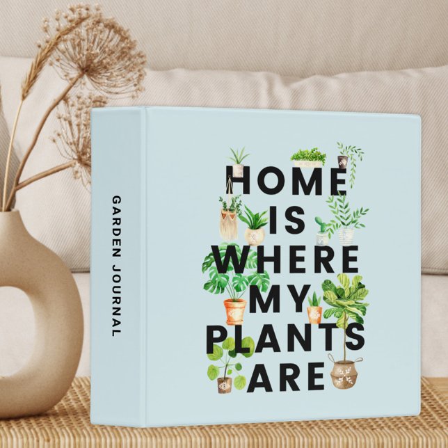 Houseplant Quote Garden Journal Binder (In situ)