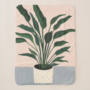 Houseplant Sherpa Blanket