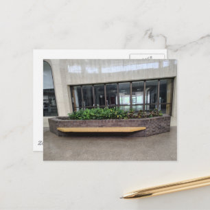Houseplants in Liminal Space Nearly Abandoned Mall Postcard