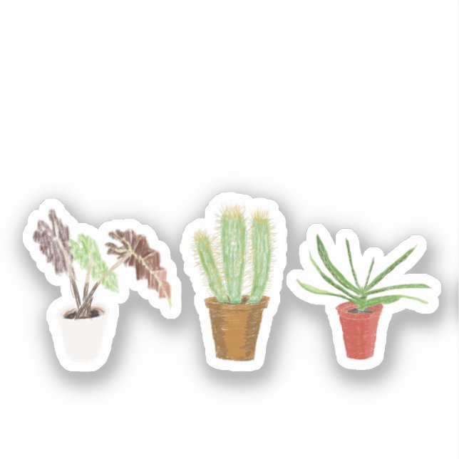 Houseplants Sticker (Front)