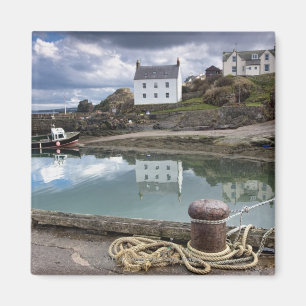 Houses And Boats Along The Water Magnet
