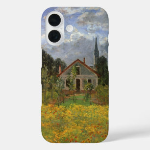 Houses at Argenteuil by Claude Monet, Vintage Art iPhone 16 Case