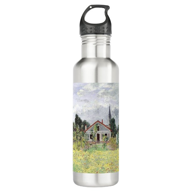 Houses at Argenteuil Claude Monet   710 Ml Water Bottle (Front)