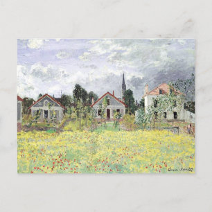 Houses at Argenteuil Claude Monet Postcard