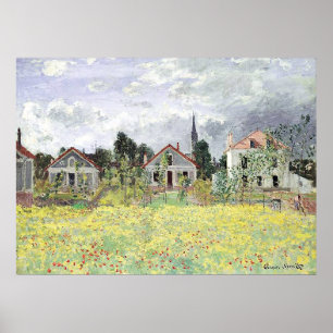 Houses at Argenteuil Claude Monet Poster