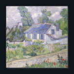 Houses at Auvers Vincent  van Gogh<br><div class="desc">Houses at Auvers/ Houses in Auvers . Vincent Willem van Gogh. Cute summer landscape. In a green garden there is a house with three windows and a blue roof. There are trees in the background. Clouds are running across the blue sky. Reproduction of famous works of art images in the...</div>