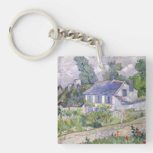 Houses at Auvers Vincent van Gogh Keychain