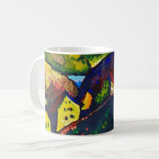 Houses at Murnau, Wassily Kandinsky Coffee Mug (Front Left)