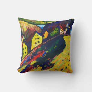 Houses at Murnau, Wassily Kandinsky Throw Pillow