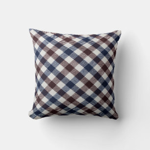 Houses decorated and lighted. Christmas at nightch Throw Pillow
