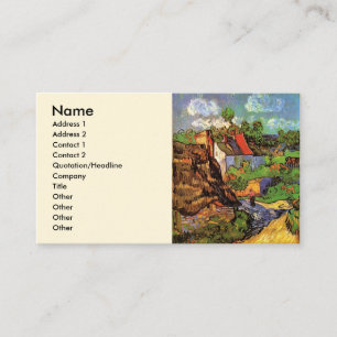 Houses in Auvers by Vincent van Gogh Business Card