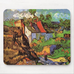 Houses in Auvers by Vincent van Gogh Mouse Pad