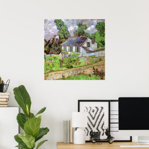 Houses in Auvers by Vincent van Gogh Poster