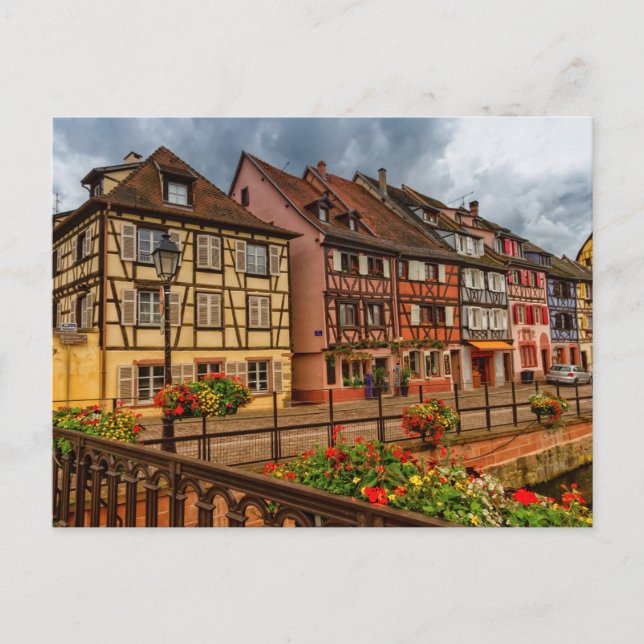 Houses in Colmar, Alsace, France Postcard (Front)