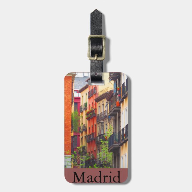 Houses in Madrid Luggage Tag (Front Vertical)