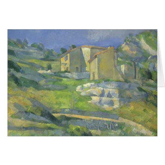 Houses in Provence by Paul Cezanne, Vintage Art (Front Horizontal)