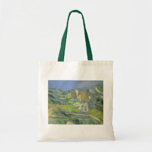 Houses in Provence by Paul Cezanne, Vintage Art Tote Bag