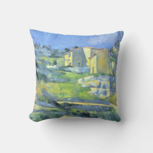 Houses in Provence Paul Cezanne    Throw Pillow