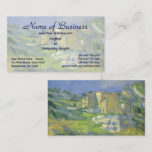 Houses in Provence; the Riaux Valley by Cezanne Business Card