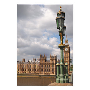 Houses of parliament and Big Ben in London photo Print