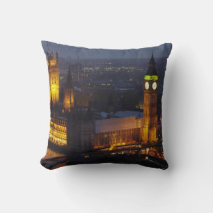 Houses of Parliament, Big Ben, Westminster Throw Pillow