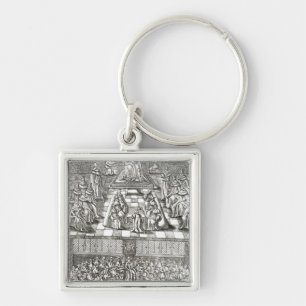 Houses of Parliament in 1640 Keychain