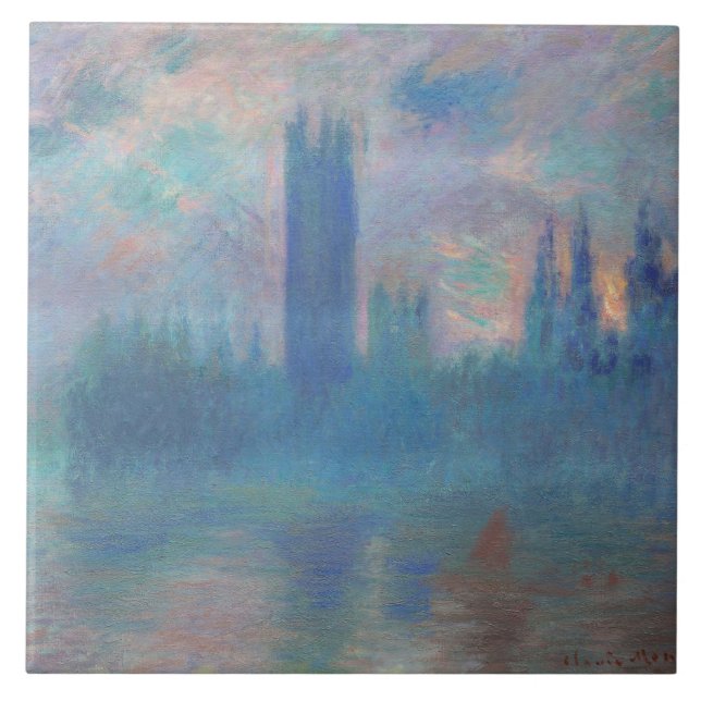 Houses of Parliament (London), Monet Tile (Front)