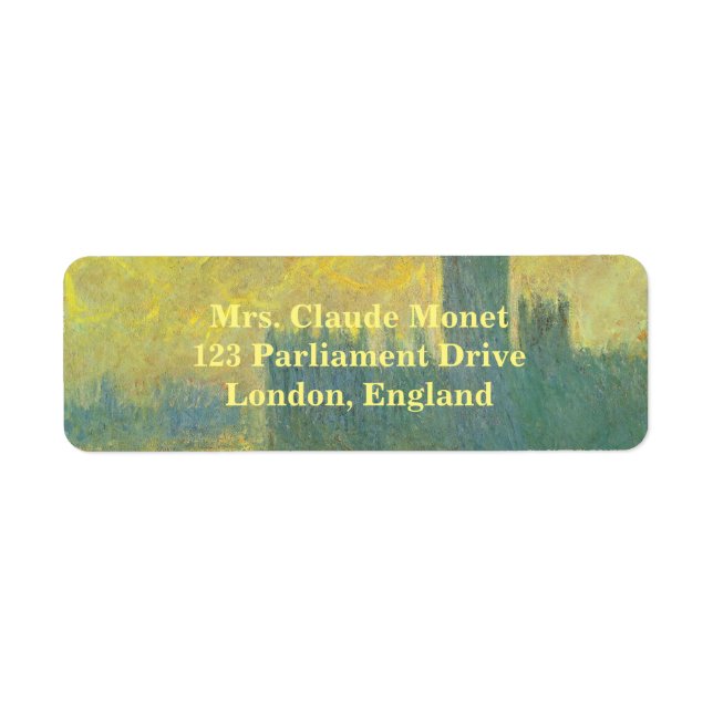 Houses of Parliament, Stormy Sky by Claude Monet (Front)