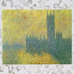 Houses of Parliament, Stormy Sky by Claude Monet Jigsaw Puzzle<br><div class="desc">Houses of Parliament, Stormy Sky (1904) by Claude Monet is a vintage impressionism fine art architectural painting. The British Houses of Parliament with Big Ben on the Thames River in London, England in silhouette on a stormy day. Monet painted a series of paintings of the Palace of Westminster, home of...</div>