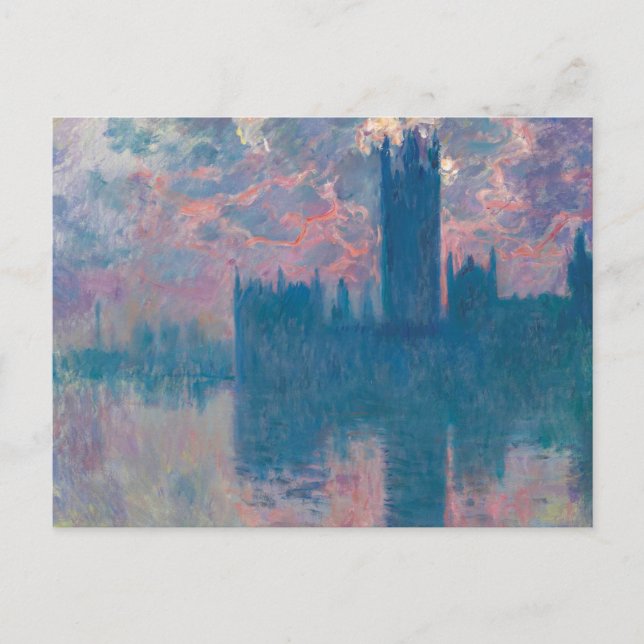 Houses of Parliament, Sunset by Claude Monet  Postcard (Front)