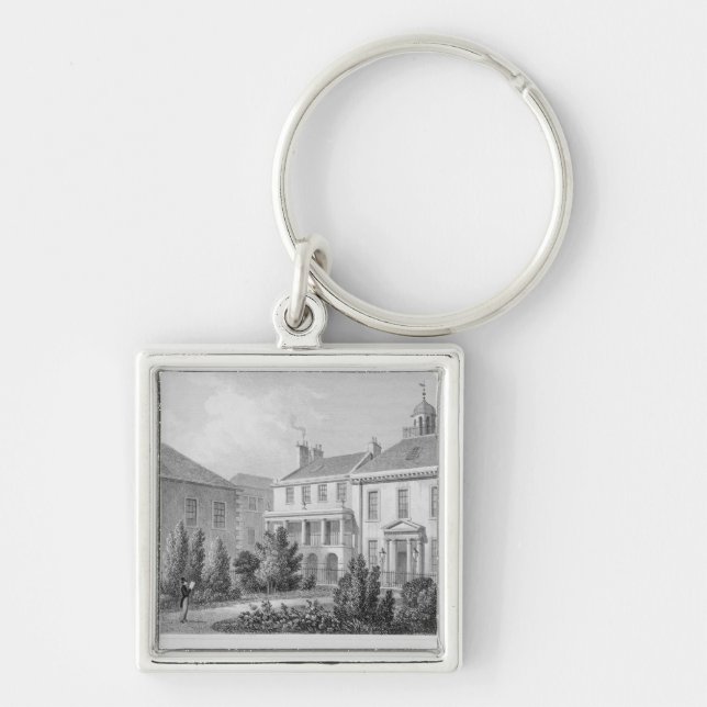 Houses on Surgeons' Square, Edinburgh Keychain (Front)
