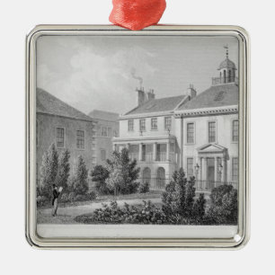 Houses on Surgeons' Square, Edinburgh Metal Ornament