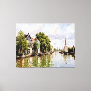 Houses on the Achterzaan Canvas Print