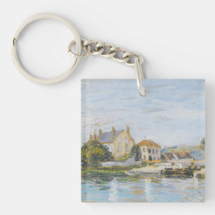 Houses On The Edge Of The Lock Of La Garonne Sisle Keychain