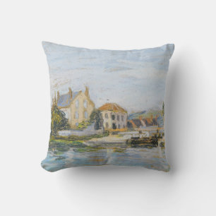 Houses On The Edge Of The Lock Of La Garonne Sisle Throw Pillow