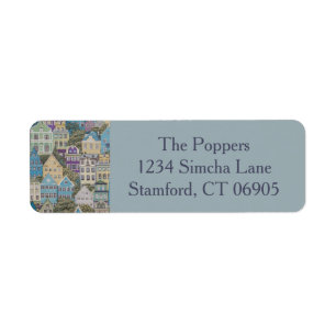 Houses on the Hill Return Address Labels