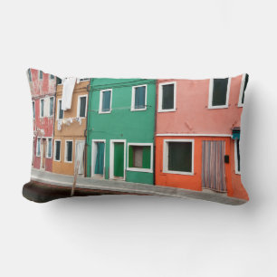 Houses on the waterfront lumbar pillow