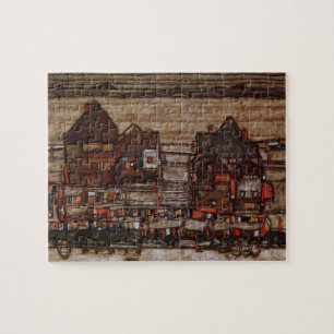 Houses with Laundry (Seeburg II) by Egon Schiele Jigsaw Puzzle