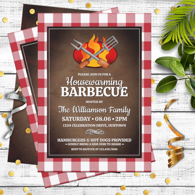 Housewarming Back Yard Barbecue Party Invitation (Creator Uploaded)
