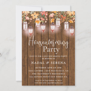 Housewarming BBQ Mason Jar Invitation