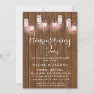 Housewarming BBQ Mason Jar Invitation